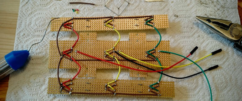 Curcuit boards with wires